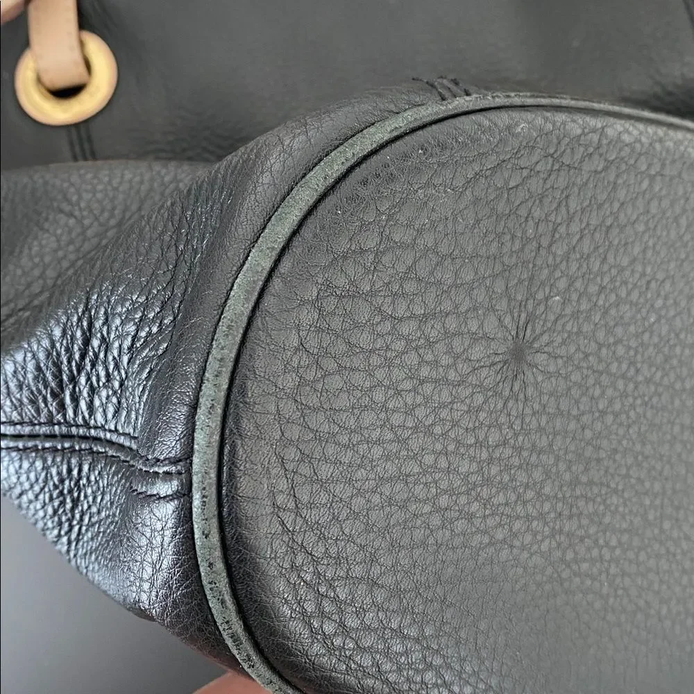 Michael Kors Black Pebbled Leather Tote Bag Large Roomy Travel Work Shopping